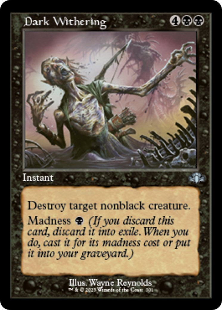 Dark Withering Retro Frame