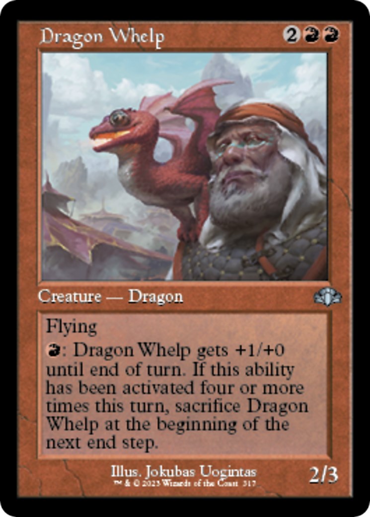 Dragon Whelp Retro Frame