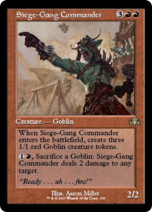 Siege Gang Commander Retro Frame