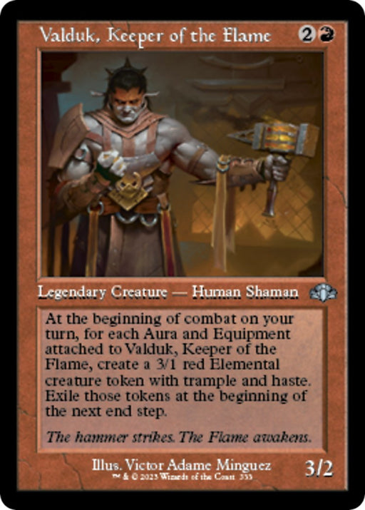Valduk Keeper of the Flame Retro Frame