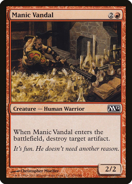 Manic Vandal - Magic 2012 (M12) #151 Magic: The Gathering card