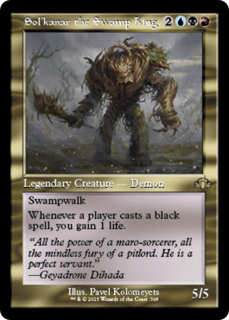 Solkanar the Swamp King Retro Frame