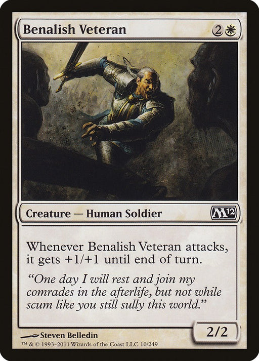 Benalish Veteran - Magic 2012 (M12) #10 Magic: The Gathering card