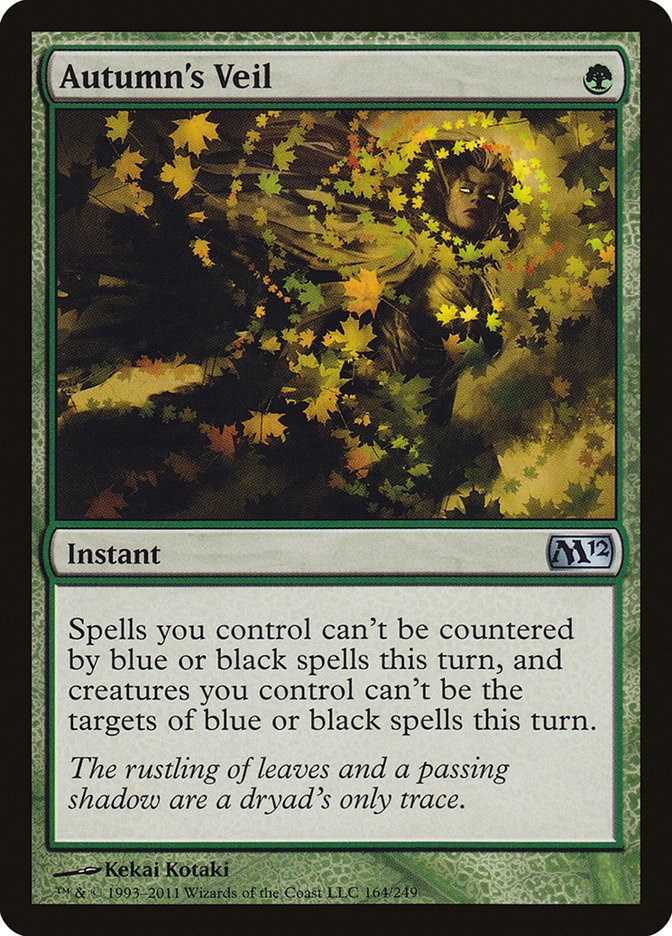 Autumn's Veil - Magic 2012 (M12) #164 Magic: The Gathering card
