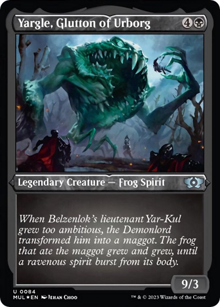 Yargle Glutton of Urborg Foil Etched