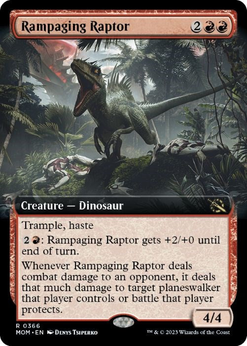 Rampaging Raptor Extended Art
