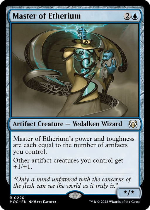 Master of Etherium - Commander: March of the Machine #226 Magic: The Gathering card