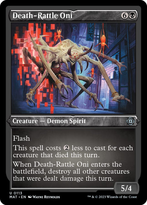 Death Rattle Oni Foil Etched