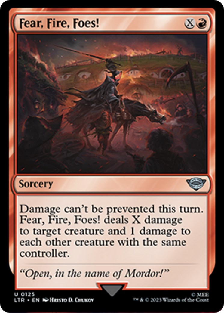 Fear Fire Foes