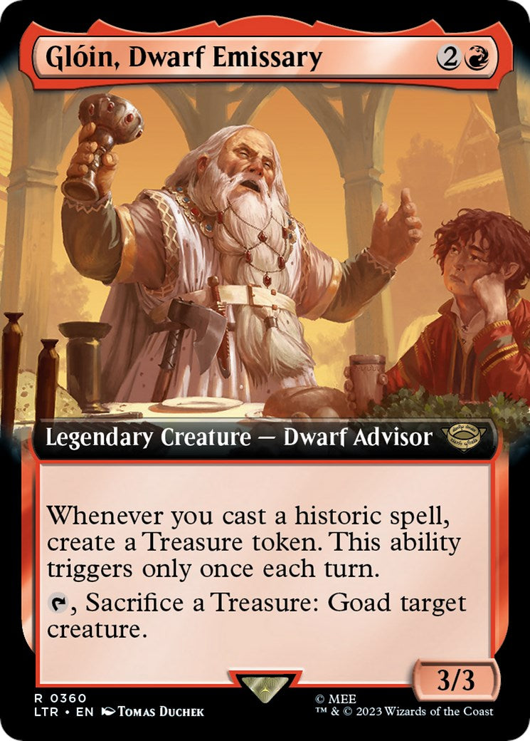 Gloin Dwarf Emissary Extended Art