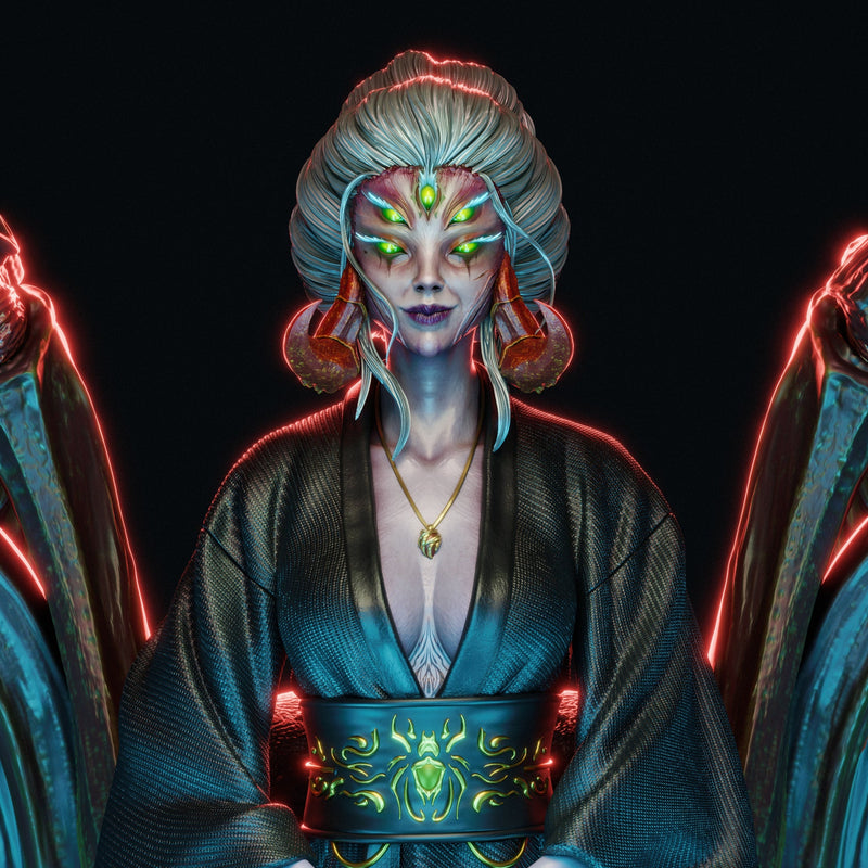 Spider Queen - CA3D Original Art (SFW/NSFW 18+ Only) - 1:6 Scale Figure