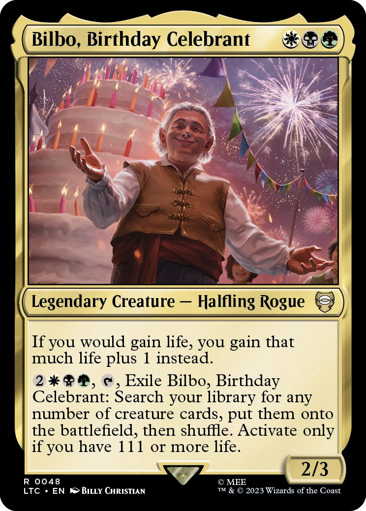 Bilbo Birthday Celebrant