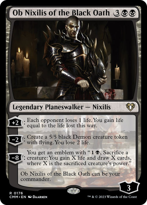 Ob Nixilis of the Black Oath - Commander Masters #176 Magic: The Gathering card