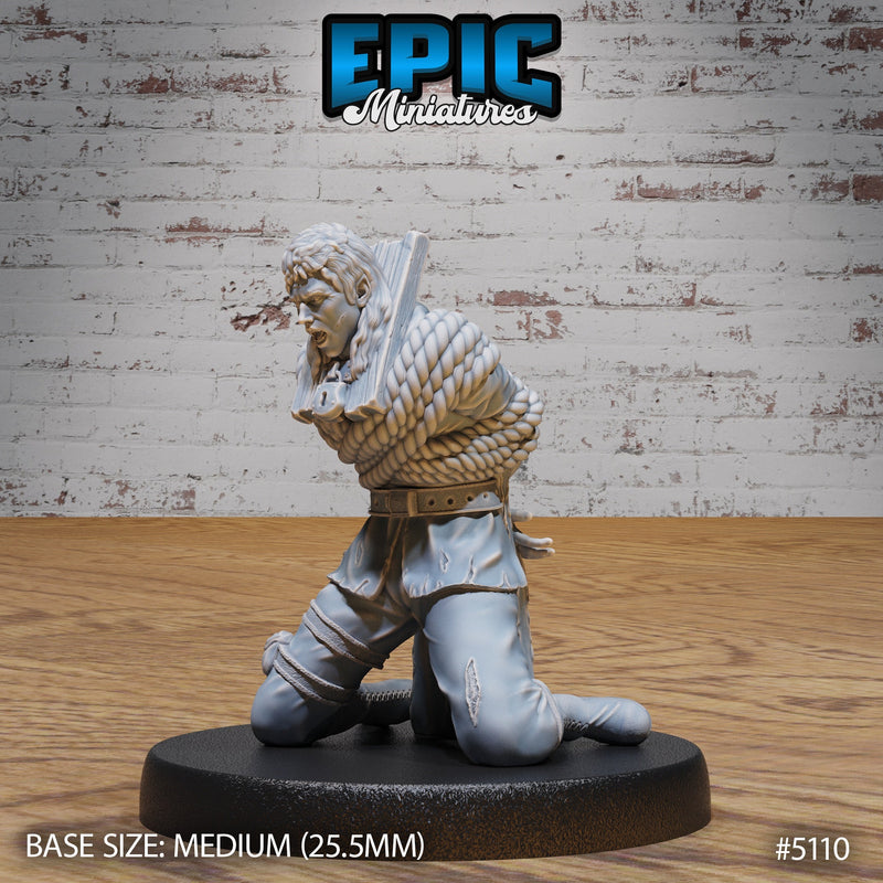 Prisoners – Shackled Captive NPC Miniatures