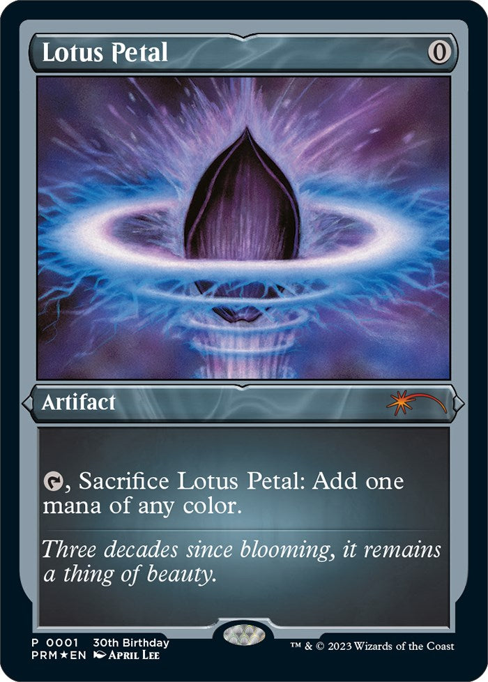 Lotus Petal Foil Etched