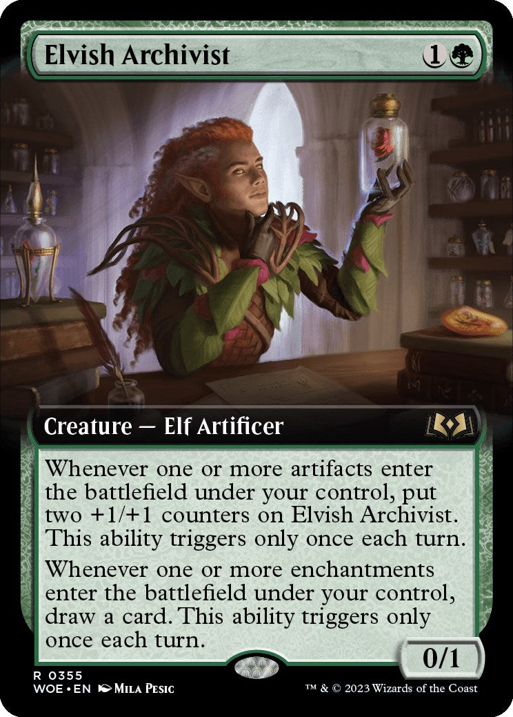 Elvish Archivist Extended Art
