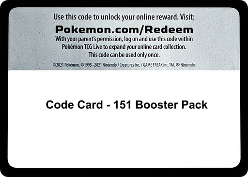 Code Card - 151 Booster Pack