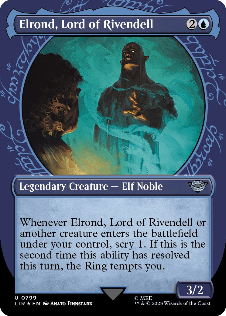 Elrond Lord of Rivendell Showcase Surge Foil