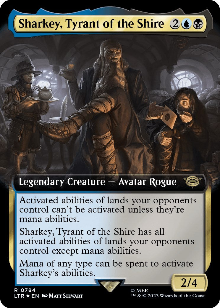 Sharkey Tyrant of the Shire Extended Art Surge Foil