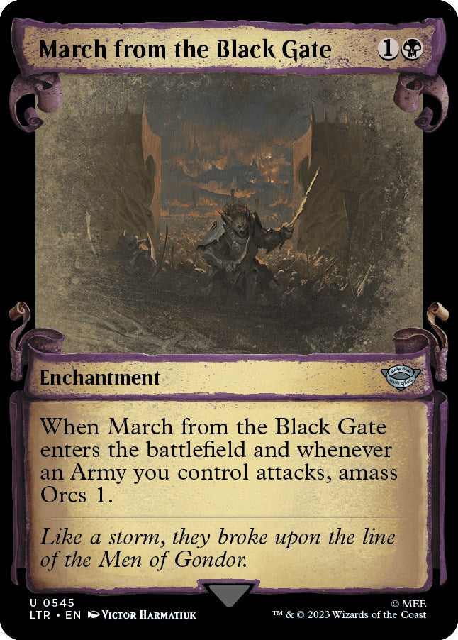 March from the Black Gate Showcase Scrolls