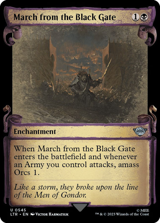 March from the Black Gate Showcase Scrolls
