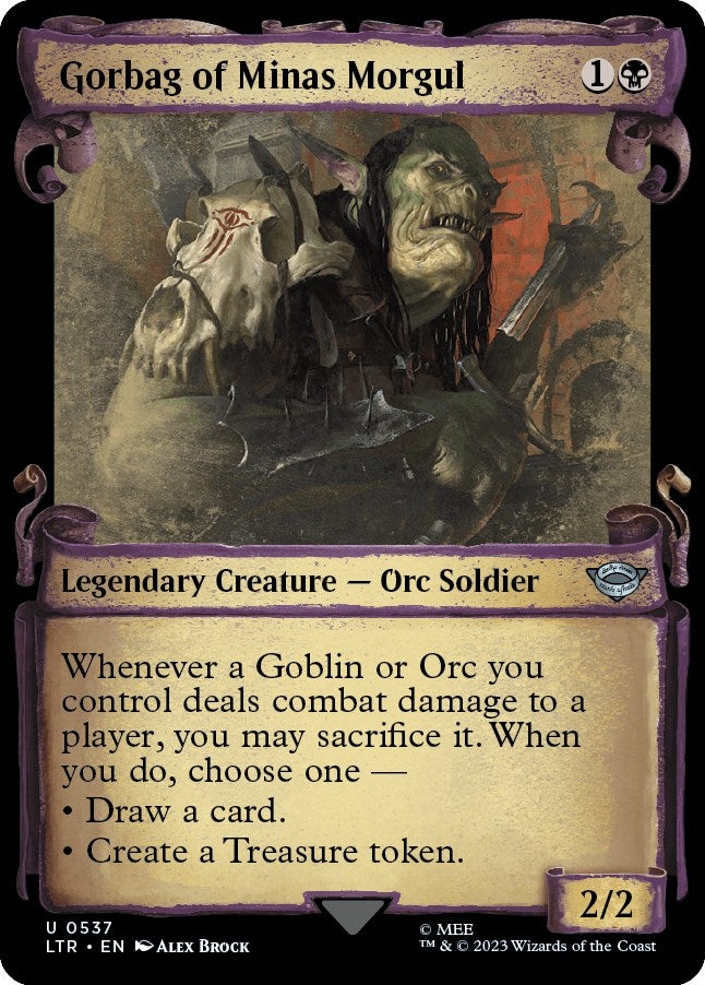 Gorbag of Minas Morgul Showcase Scrolls