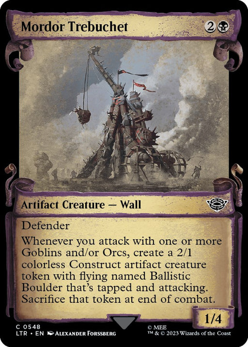 Mordor Trebuchet Showcase Scrolls