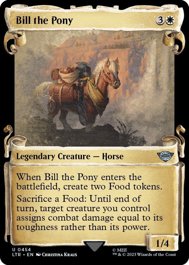 Bill the Pony Showcase Scrolls