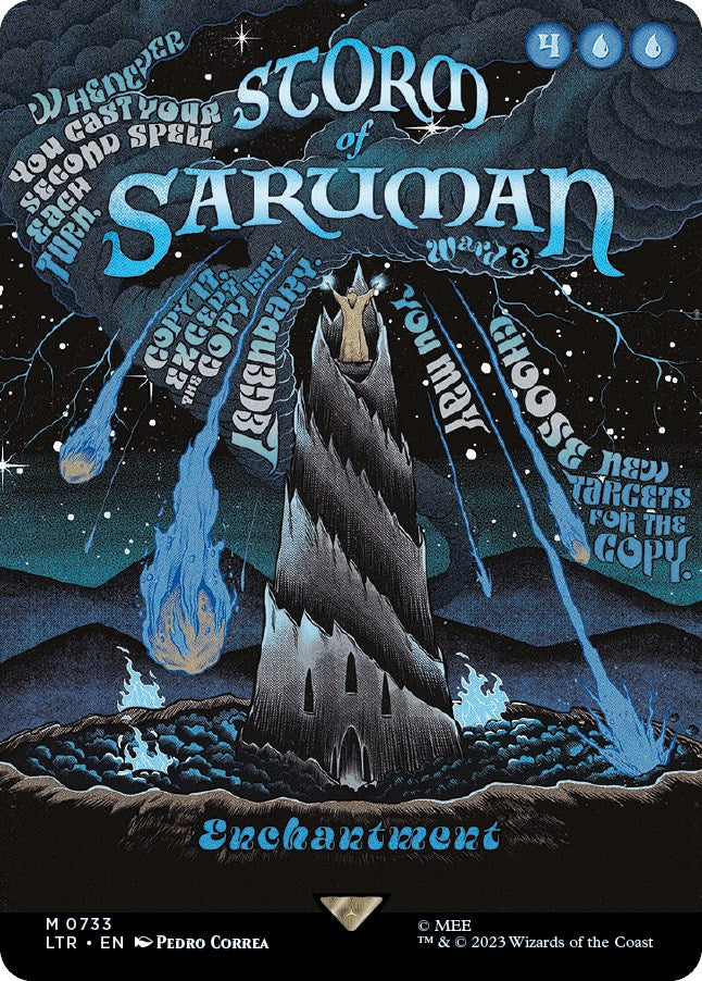 Storm of Saruman Borderless Poster
