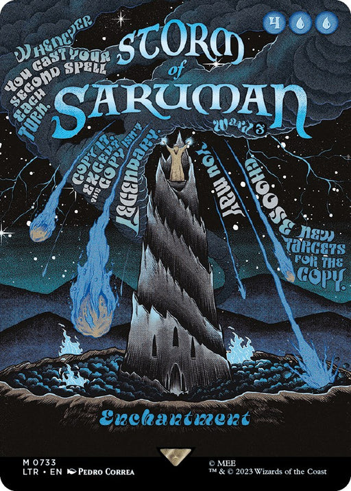 Storm of Saruman Borderless Poster