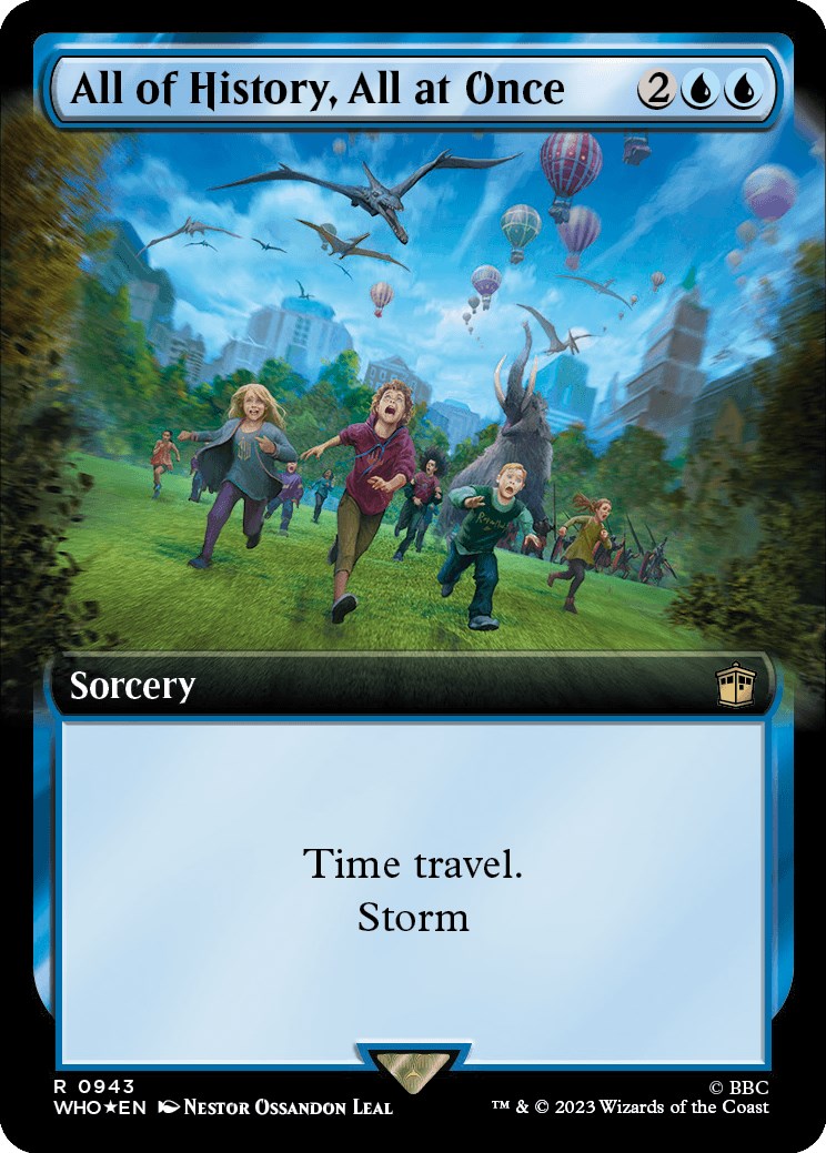 All of History All at Once Extended Art Surge Foil