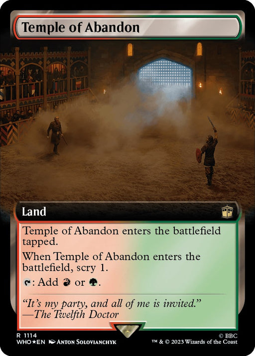 Temple of Abandon Extended Art Surge Foil