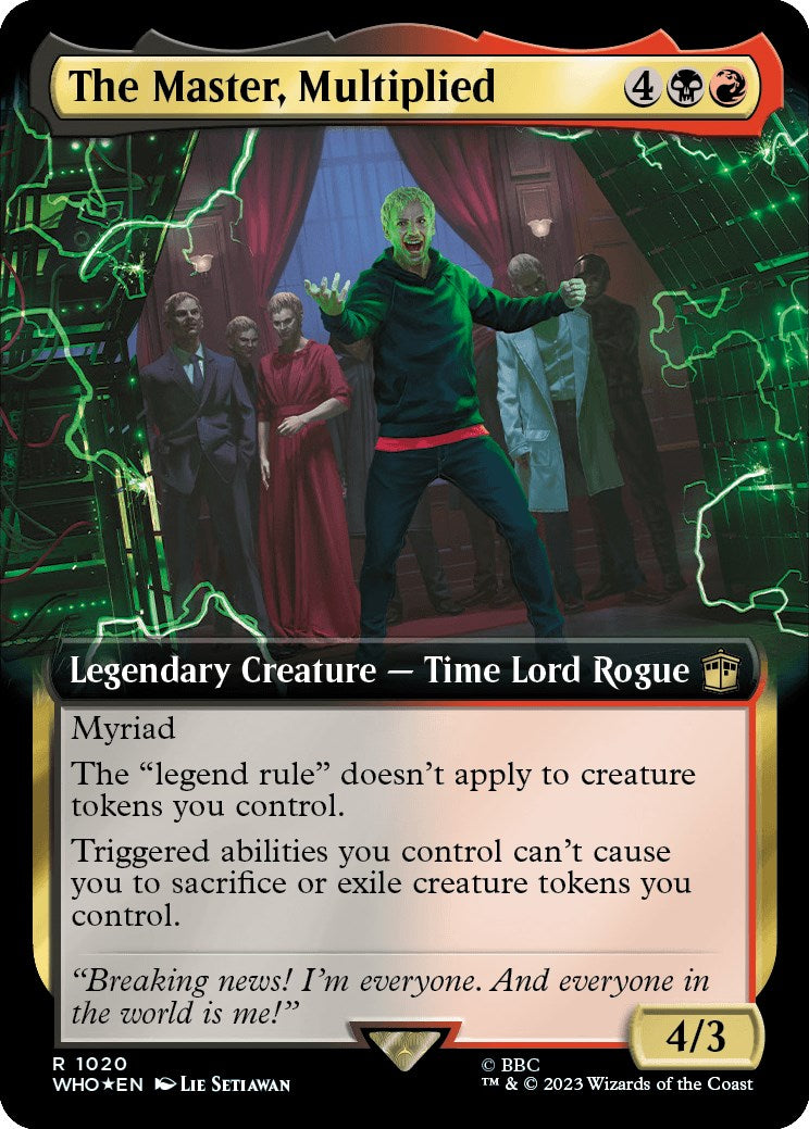 The Master Multiplied Extended Art Surge Foil