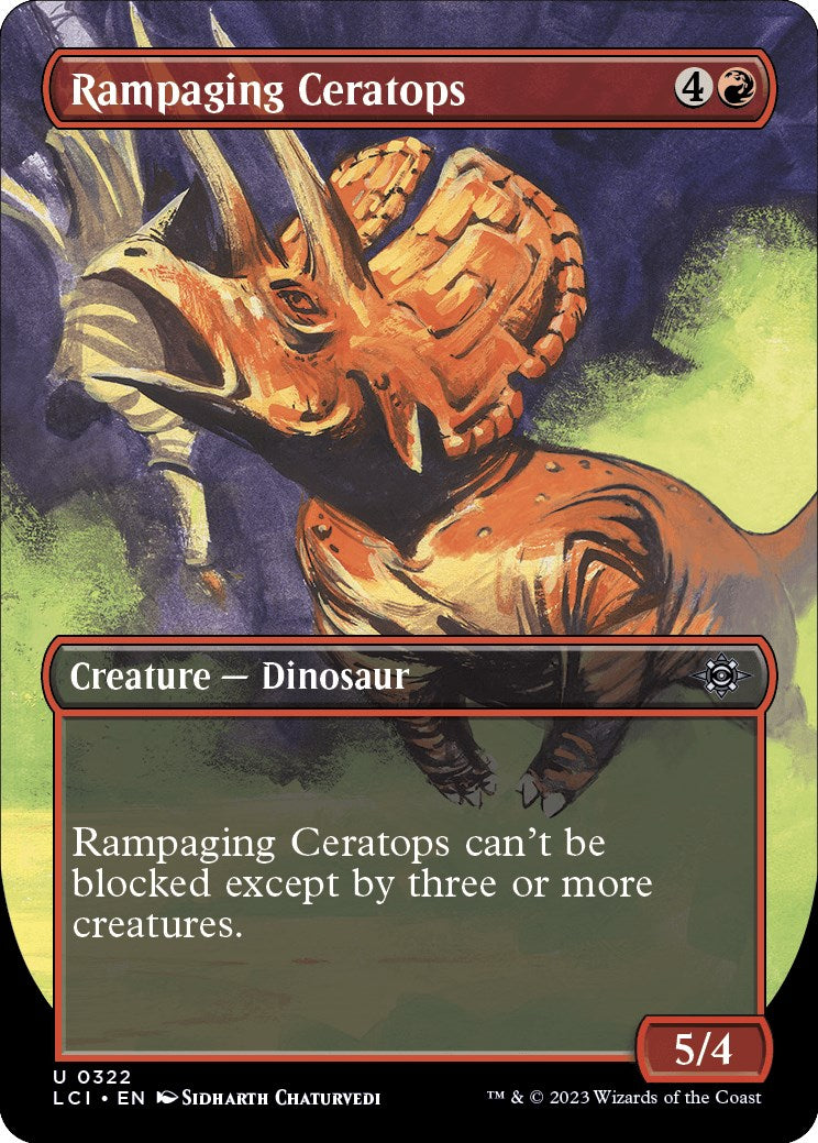 Rampaging Ceratops Borderless