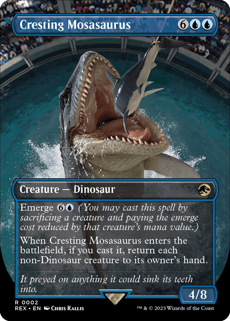 Cresting Mosasaurus Borderless