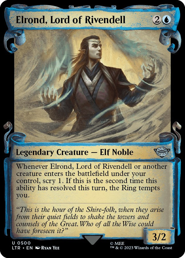 Elrond Lord of Rivendell Showcase Scrolls