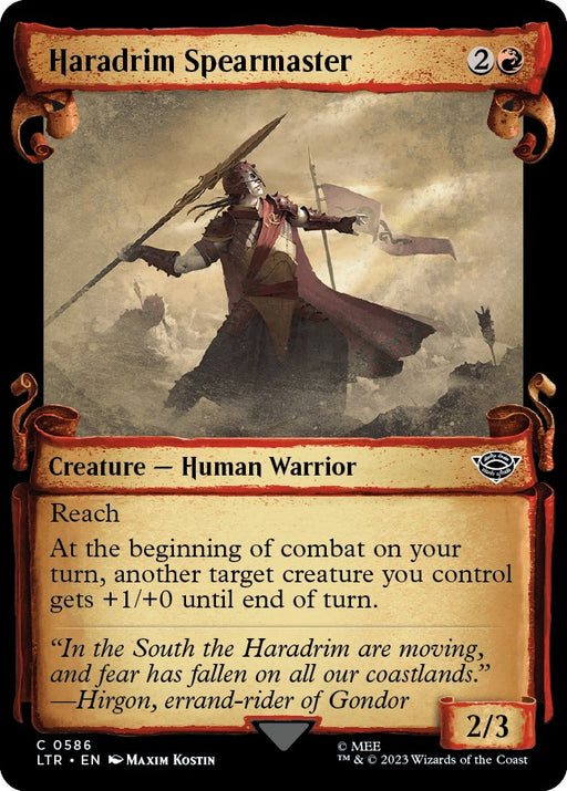Haradrim Spearmaster Showcase Scrolls