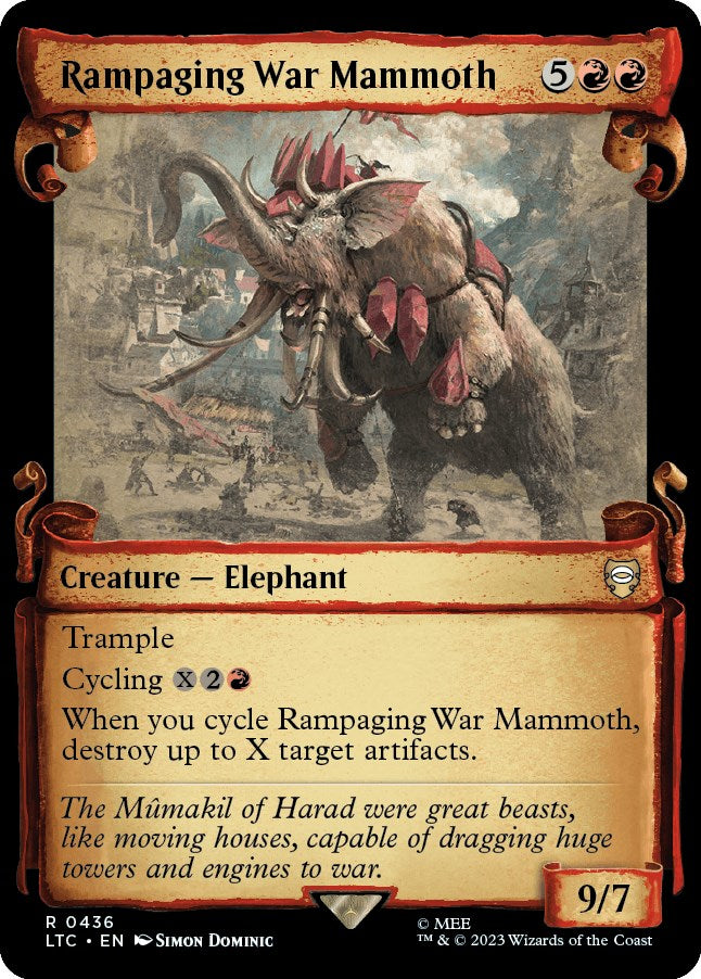 Rampaging War Mammoth Showcase Scrolls