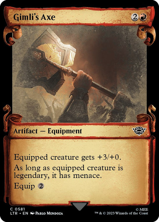 Gimlis Axe Showcase Scrolls