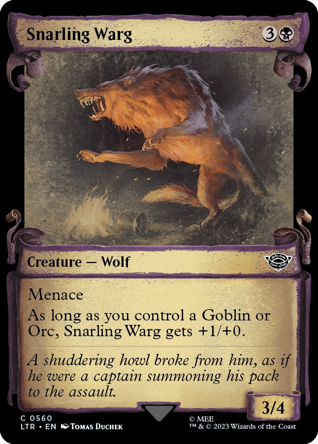 Snarling Warg Showcase Scrolls