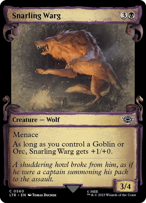 Snarling Warg Showcase Scrolls