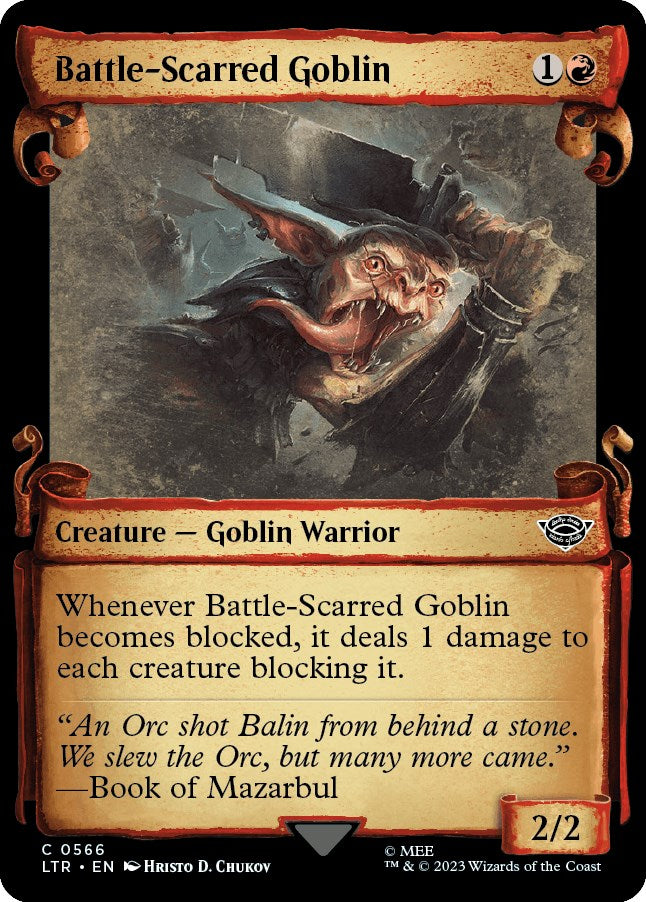 Battle Scarred Goblin Showcase Scrolls