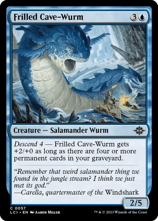 Frilled Cave Wurm