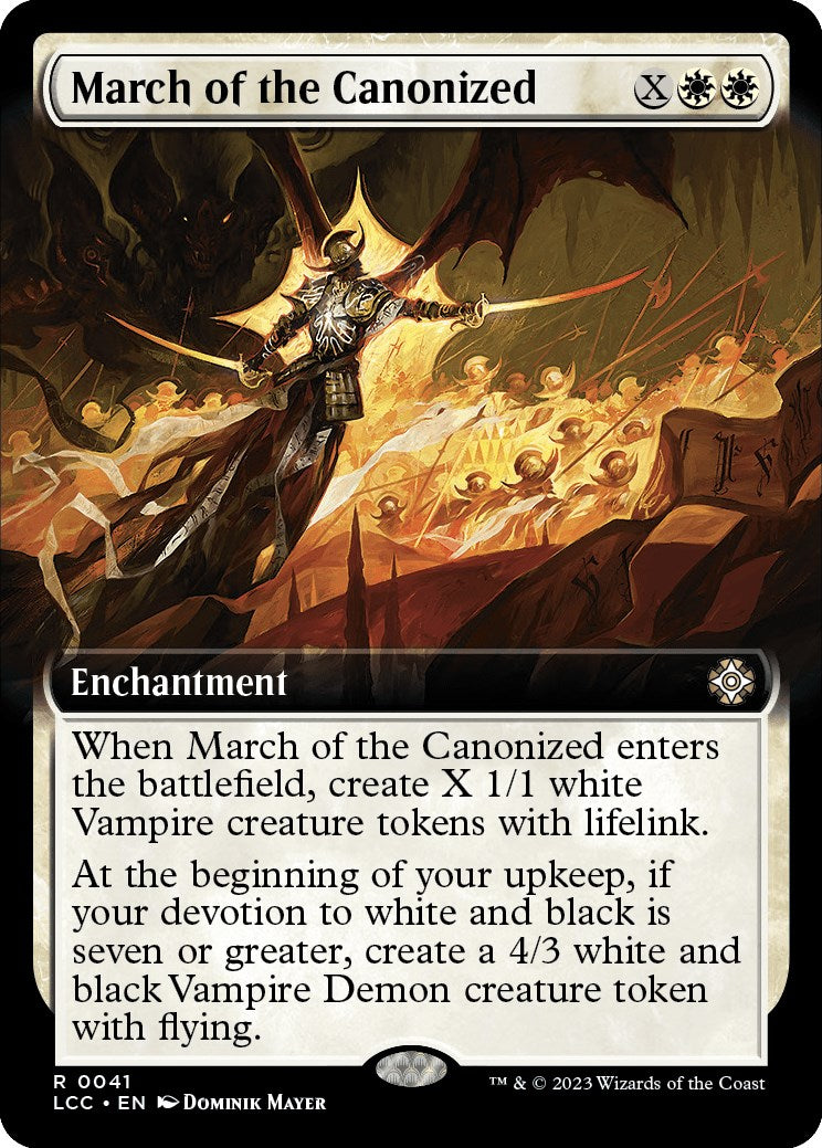 March of the Canonized Extended Art