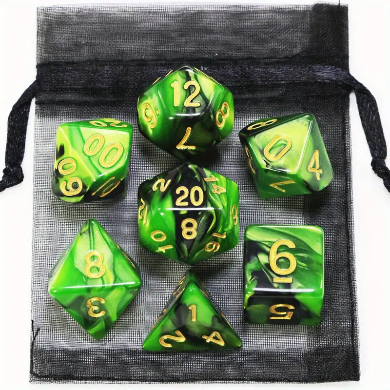 7 pieces dice/set