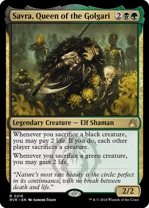 Savra Queen of the Golgari