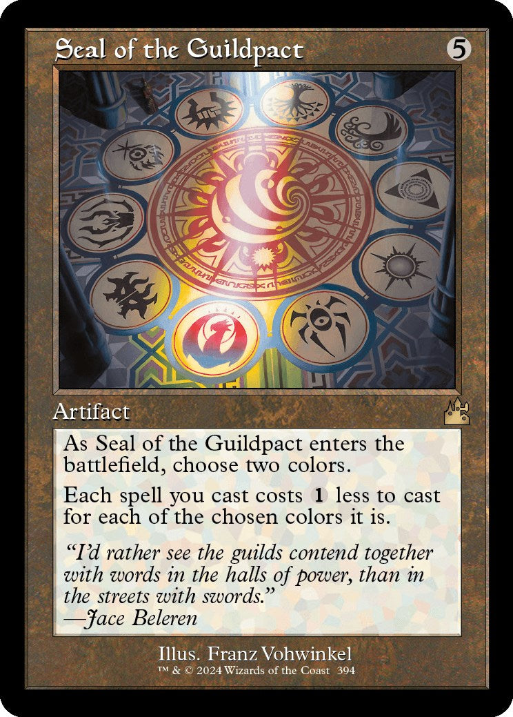 Seal of the Guildpact Retro Frame