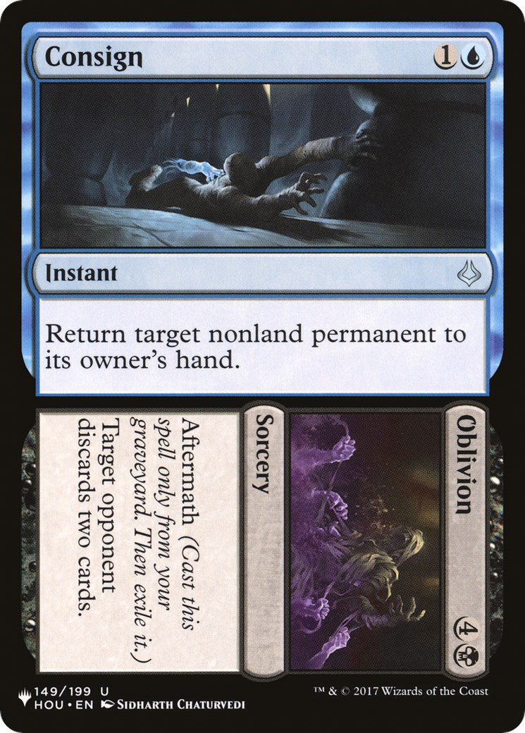 Consign Oblivion