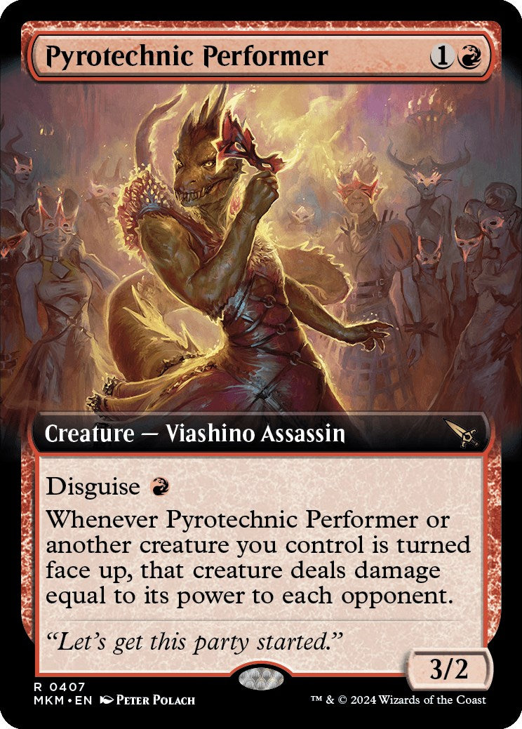 Pyrotechnic Performer Extended Art