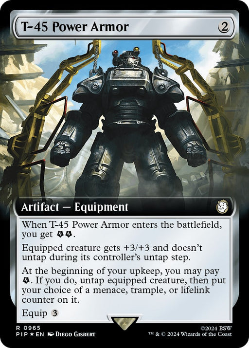 T 45 Power Armor Extended Art Surge Foil